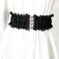 2025 Bestseller Fashionable Versatile Ladies Elastic Waistband Belt Custom Logo Stretch Feature Wide Waistband Direct Deal