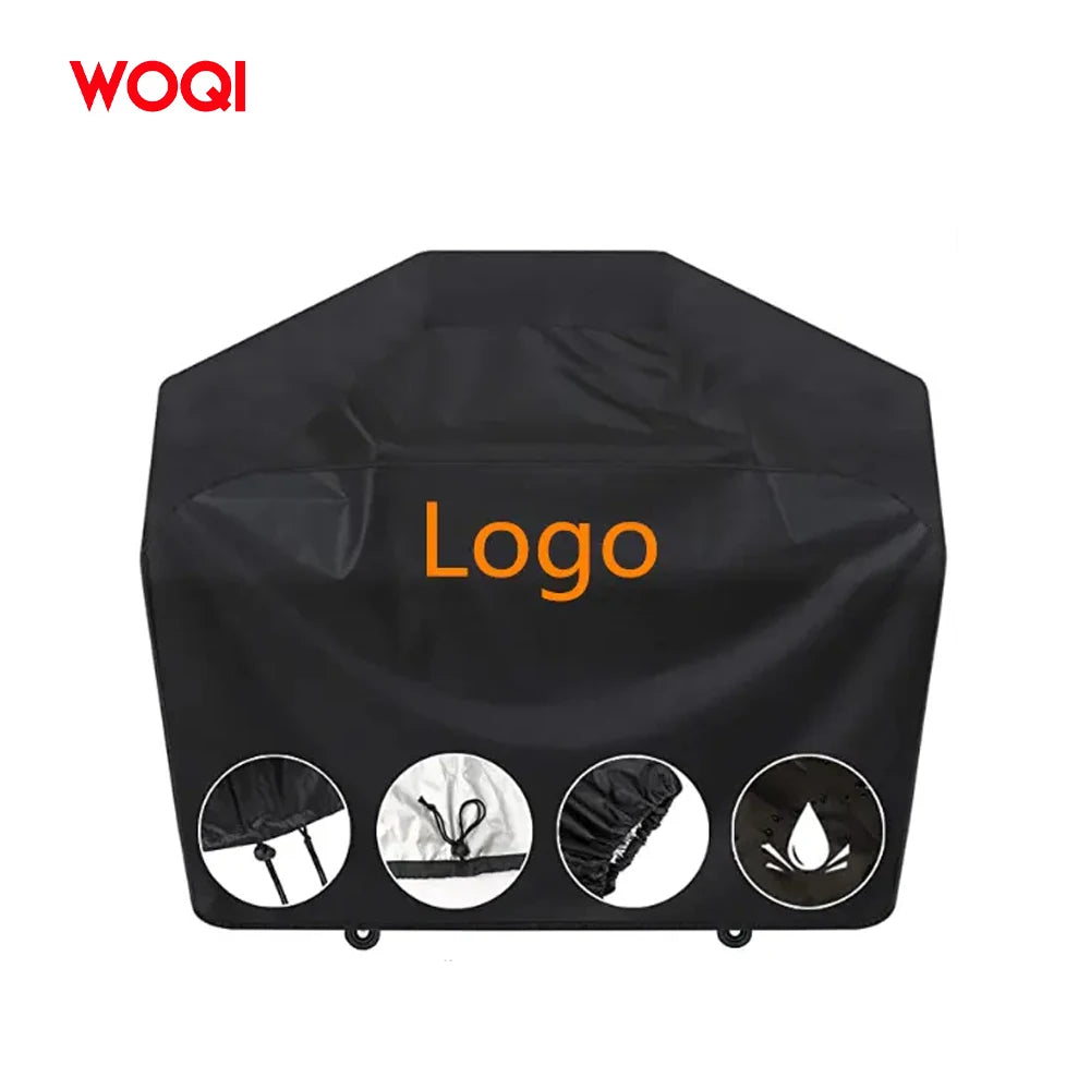 WOQI Best-Selling Outdoor Patio Furniture Cover Waterproof BBQ Grill Cover with Polyester and PU Coating for Camping
