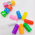 Deskjoy Manufacturer Custom Wholesale Colored Plastic Chess Pawns Dice 29*13mm Children's Educational Board Game Toys