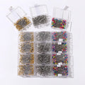 100Pcs/Box Straight Quilting Pins Hijab Clip Pins Glass Ball Multicolor Head Pins
