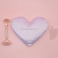 Wholesale Price Private Label Heart Weighted Eye Pillow Customized Cotton Linen Linseed Lavender Inside for Yoga Meditation
