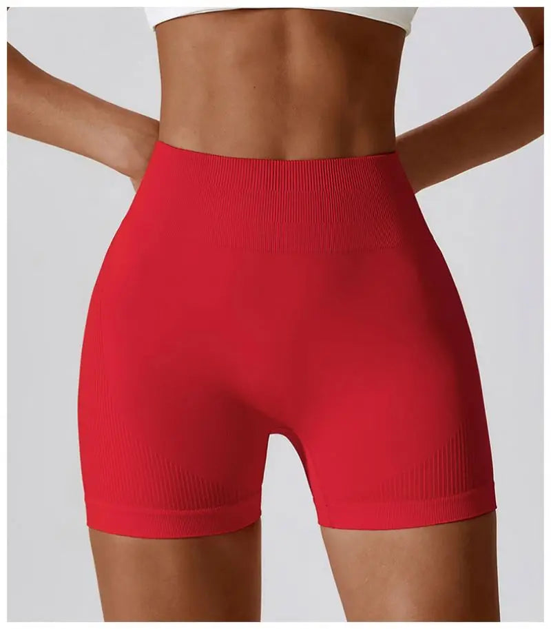 High Waist Yoga Shorts Fitness Sports Wear Women Seamless Scrunch Butt Gym Running Workout Yoga Women Biker Shorts