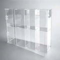 Acrylic Wall-Mounted Shot Glass Shelf Rack Organizer Clear Toy Display Box Case for Showcase Cabinet Storage Dividers Display