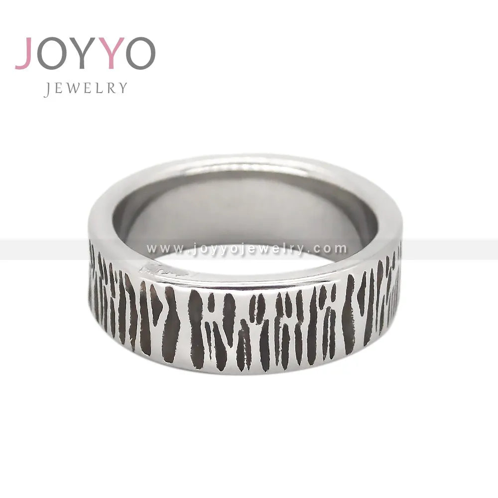 2024 New Design Retro Vintage Antique Miscellaneous Grain Stainless Steel Metal Panther Ring Mens Jewelry