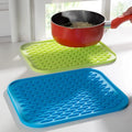 Versatile Heat Resistant Silicone Hot Pot Mats Non-Slip Coasters for Kitchen Table Protection