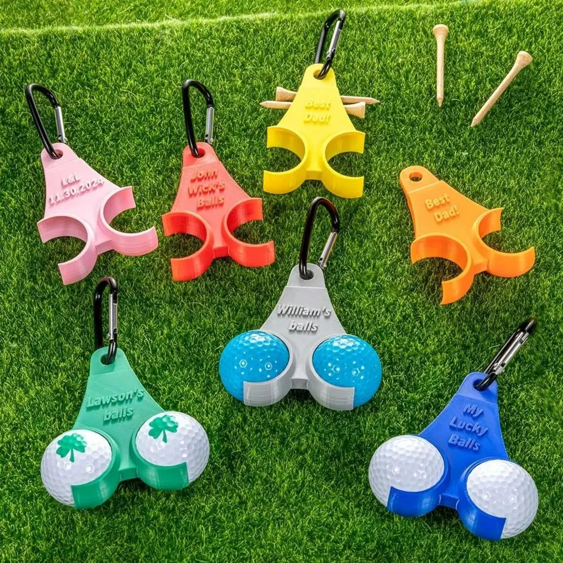 Hot Selling Lightweight Golf Ball Holder Clip Quick Access Portable Ball Carrier for Golf Bag Machining Services