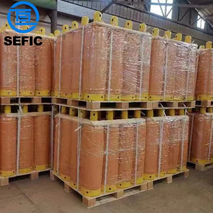 Industrial ISO3807 ISO4706 40 Liter Empty Dissolved Acetylene Gas Cylinder High Purity C2H2