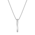 [Titanium Steel] Twisted Long Pendant Necklace for Men and Women Hip Hop Simple All-match Titanium Steel Accessories
