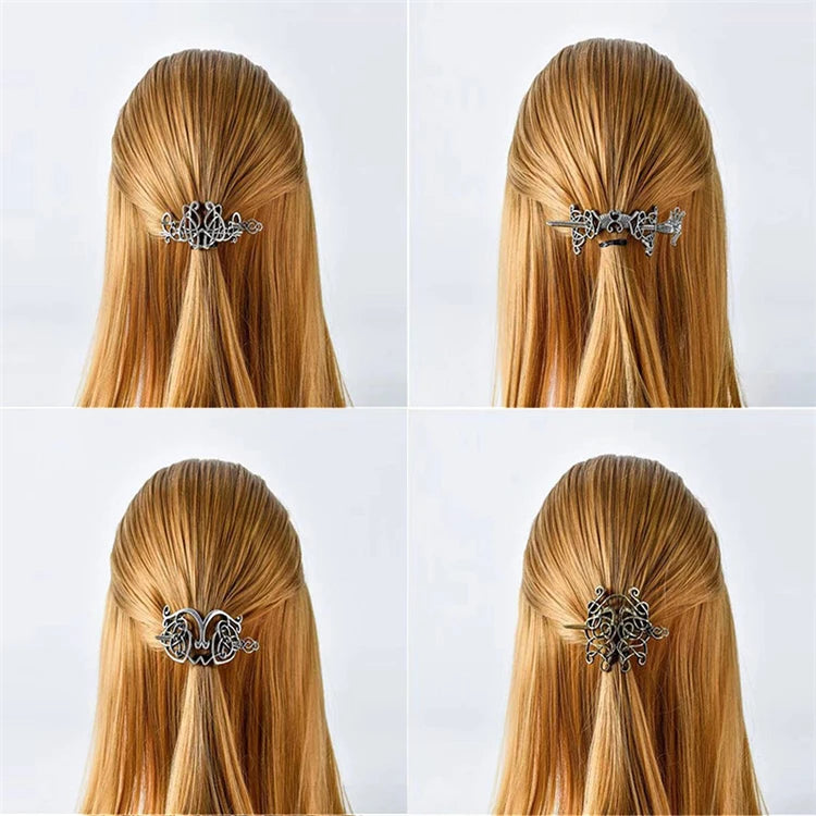 Nordic Retro Vintage Hairpin Women Diy Hair Accessories Women Religious Jewelry Metal Viking Hair Hairpins