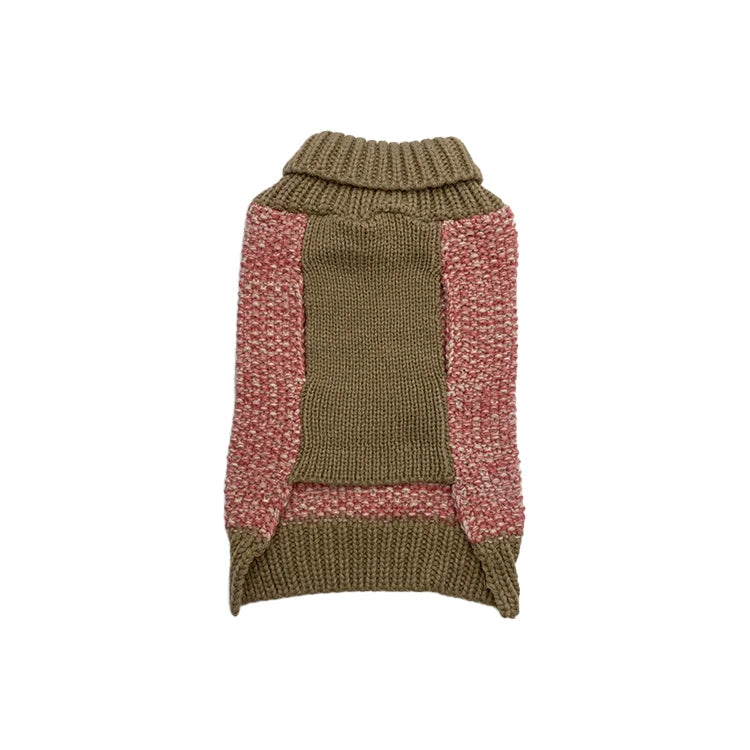 Sustainable Wholesale Luxury Pet Clothes Crew Neck Dog Turtleneck Sweater