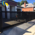 Cheap Black Grey Aluminum Slat Fence Panel House Metal Privacy Garden Fence Ideas No Dig Designs Waterproof Fence Screen