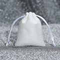 7*9cm Suede Drawstring Pouch Velvet Dust Bags Jewelry Black Gift Pouches Custom Logo