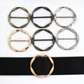 Meetee BK026 35mm Leather Handbag Hardware Accessories Keychain Hook Bag Strap Adjustable O D Ring Clip Clasp Tri-Glide Slider