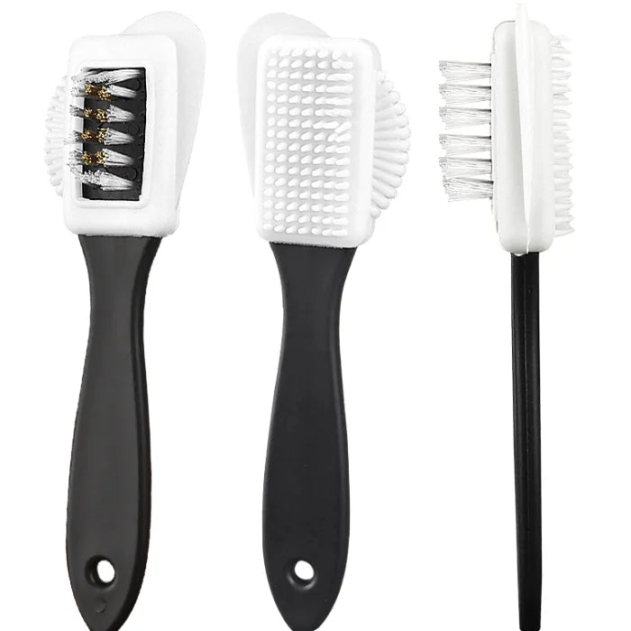3-Sided Plastic S-Shape Shoe Cleaning Brush for Suede Snow Boot Shoes Household Cleaning Tool