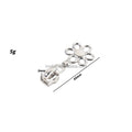Flower Shape Garment Handbag Zipper Pull Slider Zipper Head for Bags
