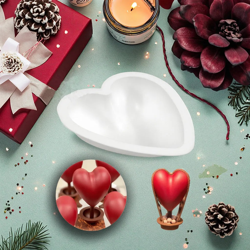 AK Valentine Mother's Day Heart Mousse Cake Molds Baking Pastry Tools Silicon Moulds for Candy Mousse Chocolate Cake Molds