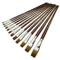 New Single Artist Painting Wooden Brush Handle Gouache Watercolor Acrylic Paint Brushes
