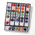Healing Precious Gemstone Mineral Specimen Chakras Set Yoga Decor Amethyst Cluster Fengshui Divination Pendulum Home Decor Gift