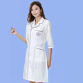 Rose Pharmacy White Coat Costume Female Spa Beauty Salon Nursing Dress for Uniform
