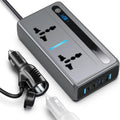 300W Vehicle Power Adapter USB Charge Port Car Power Inverter for Camping & Hiking Compatible with 12v 24v DC 110v 220v AC MegaBDM