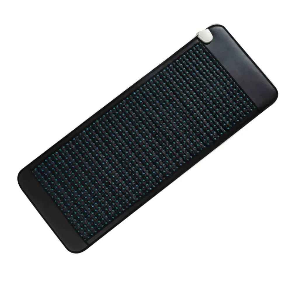80*190CM Hot Selling Electric Amethyst Heating Mat Crystal Warm Pad Black Yoga Mat With Adjustable Temperature