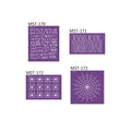 New Arrival Purple Lace Pattern Cake Spray Mesh Stencil Food Grade Baking Accessories for Cake Decorating