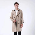2023 Bosha Men's Custom Trench Coat Double Rows of Breasted Long Coat for Men's Coats Genre