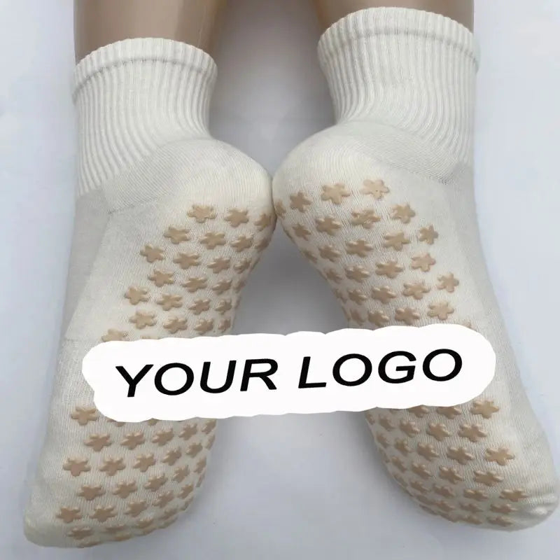 Custom Logo Women Slouch Grip Socks Custom Scrunch Yoga Sock Pilates Grip Slouch Socks