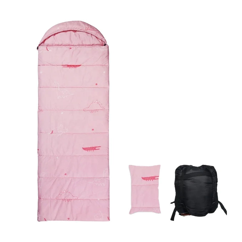Milicamp Customizable Ultralight Portable Outdoor 3 Season Envelope Type Cotton Filled Polyester Sleeping Bag Camping (1.8m X