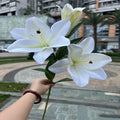JH230065 Artificial Flowers Decor Wedding Wedding Home Decor Real Touch Faux Latex Flower Bouquet Tiger Lily Artificial Flowers
