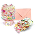 New Style Creative Three-Dimensional Greeting Card Butterflies and Flowers Paper Pop up Spring Card Wholesale
