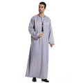 Custom Logo Dubai Kaftan for Men Islamic Clothing with Digital Print Jubba Thobe Saudi Arab Prayer Robes Wedding Eid Middle East