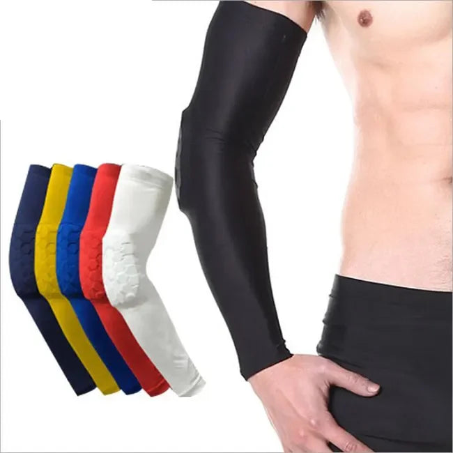 Sports Pressure Honeycomb Anti-collision Arm Protector Basketball Riding Protective Gear Fall Prevention Sleeve