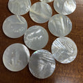 HQ GEMS 30mm/40mm/50mm Double Flat Shell Natural White Celluloid Mother of Pearl 2mm Round Sheet Price
