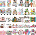 Easter Heat Transfer Vinyl Stickers Rabbit Pattern Cute Rabbit Design Anime Heat Transfer Stickers
