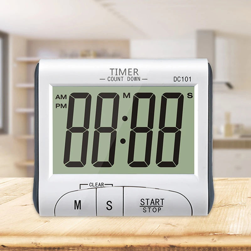 Hot Selling Countdown Timer Function Cute Hamburger Food Alarm Digital Clock Kitchen Timer