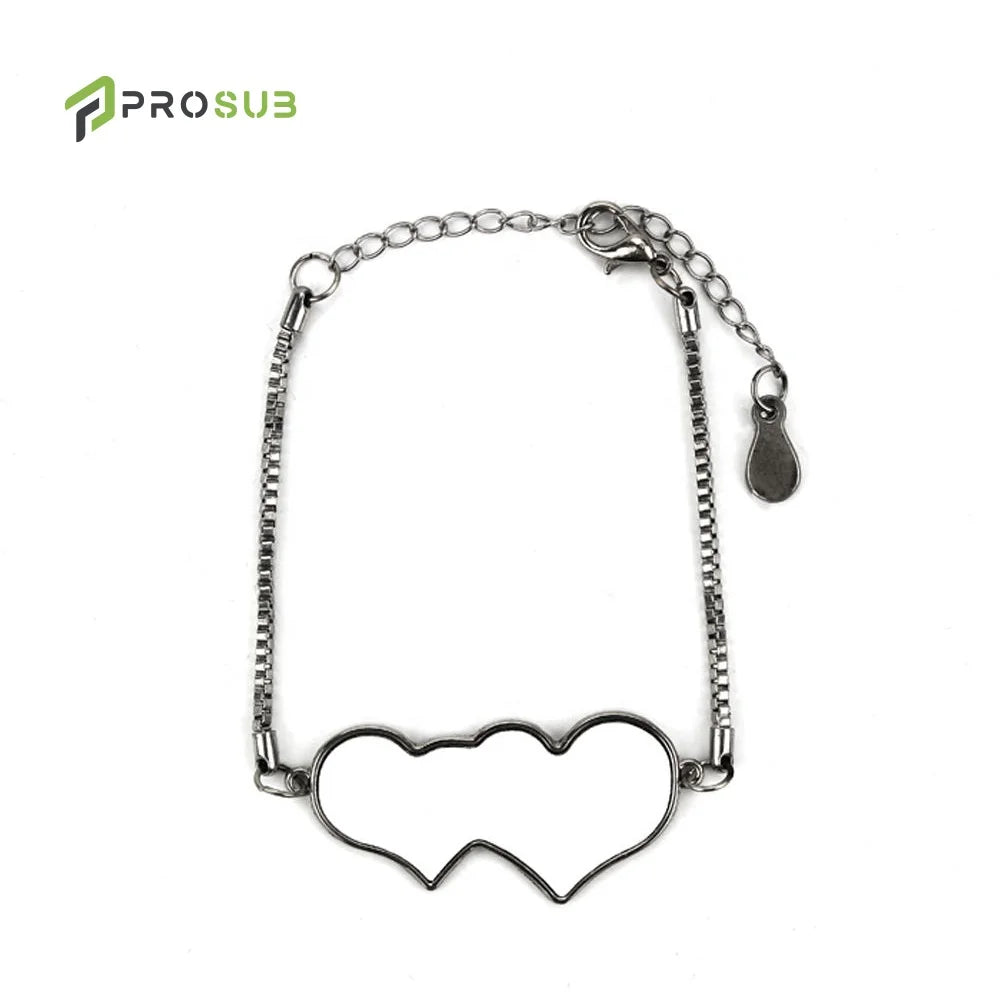 Prosub Heart Bangle Mom Bracelet Sublimation love Sublimation Bracelet Blanks