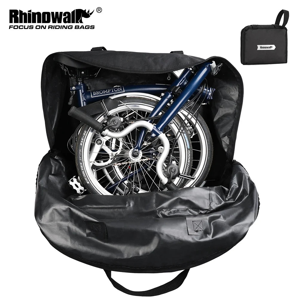 Rhinowalk 14-16 Folding Bike Carry Bag Portable Bicycle Travel Transport Case for Air Travel for Cycling & Storage