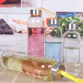 Multi-Size Colorful Wholesale with Cover Glass Water Bottle Clear Drinkware Cheap Glass Water Bottle