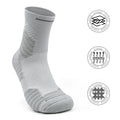 Men's Anti-Slip Grip Jacquard Running Socks Breathable Cotton Cuff Custom Print Logo Knitted Crew Brand Sports Basketball Socks