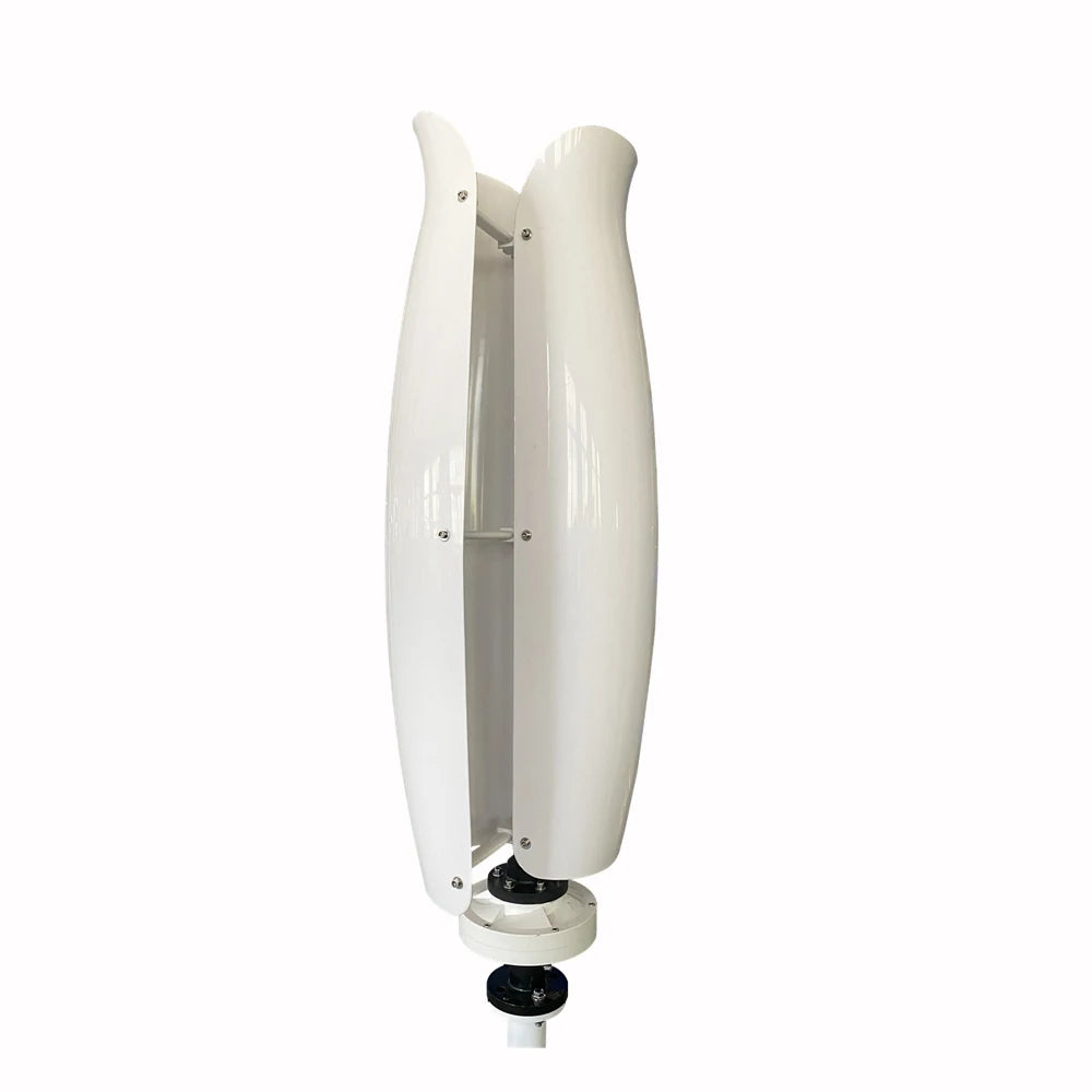 Rose White 1000w Wind Turbine 24v Vertical Axis Permanent Magnet Windmill Generator Low Wind Speed Free Energy Windkraftanlage