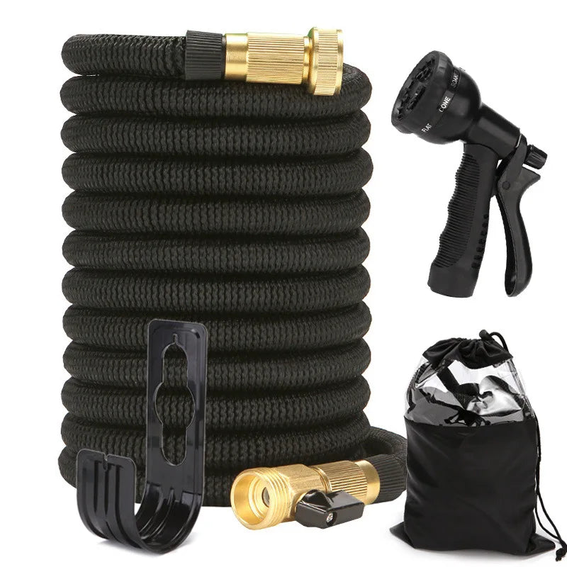 Eco-Friendly Rubber China Watering Magic 2 Layers 25 50 75 100 Feet Expandable High Pressure Anti-Corrosion Snake Garden Hose