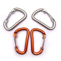 BT-L50 Wire Gate 5KN Hammock Camping Hooks 80mm Carabiner Custom Logo Aluminum Caribeaner Clip