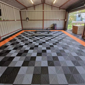 Garage Flooring Car Floor Mat PVC Interlocking Garage Plastic Floor Tile Garage Tiles