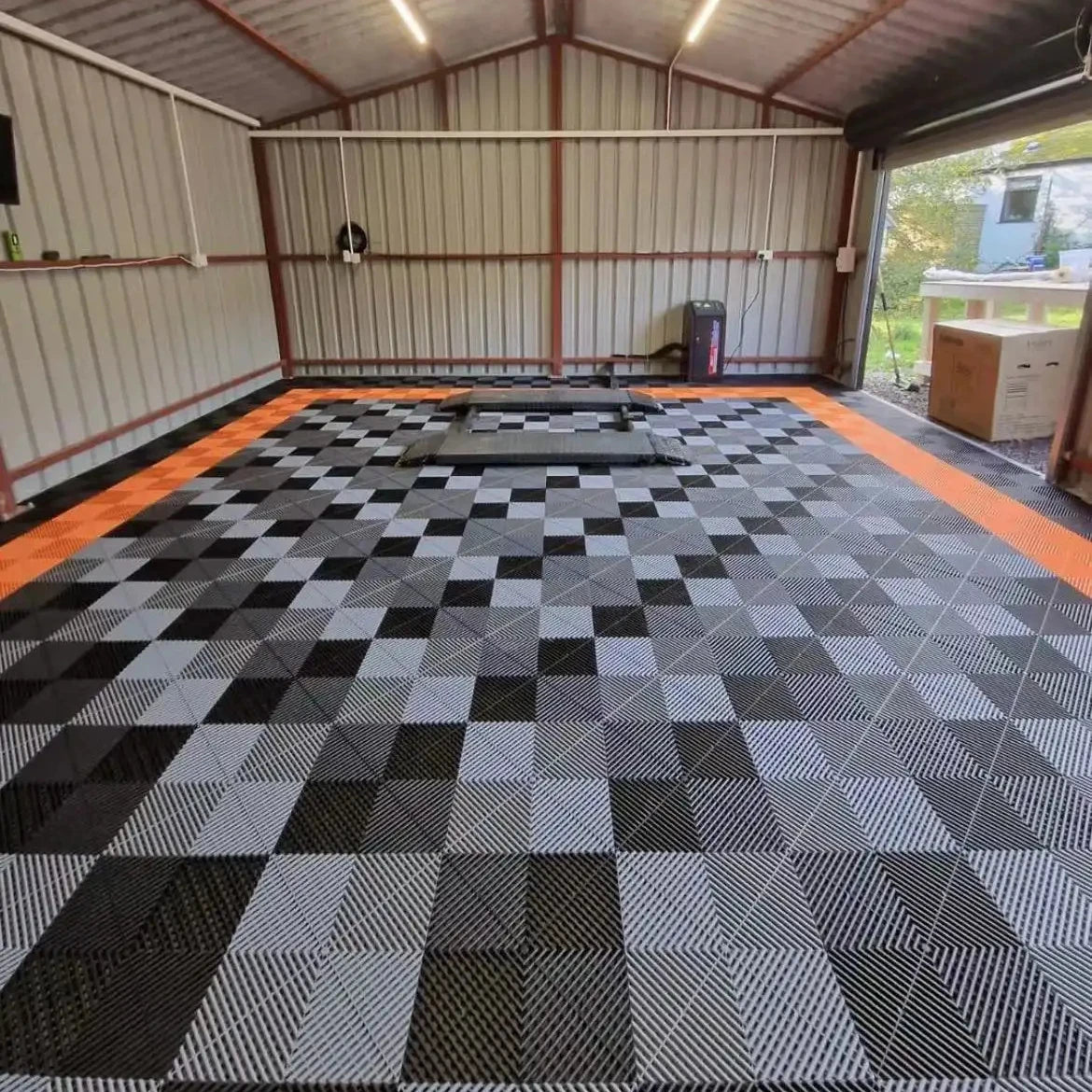 Garage Flooring Car Floor Mat PVC Interlocking Garage Plastic Floor Tile Garage Tiles