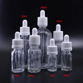 High Quality Serum Dropper Bottle 5ml 10ml 15ml Clear Glass Essential Oil Cosmetic Serum Bottle with Childproof Cap