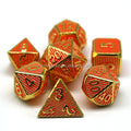Nian Dicework Bulk Desktop Game Accessories Custom Polyhedral DND Zinc Alloy 7-Piece Metal Tin Box Dice