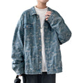 New Arrival Men's Jeans Jacket for Men Japanese Cashew Flower Port Wind Printing Loose Casual Jacket for Men