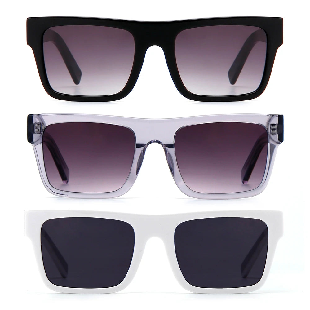 Retro Vintage Black Sunglasses Luxury Private Label Acetate Sunglasses 2024 Custom Designer Women Men Sunglasses
