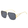 2024 New OEM Fashion Pilot Sunglasses UV400 Unisex Retro Half Frame Versatile Square Adults XY9702